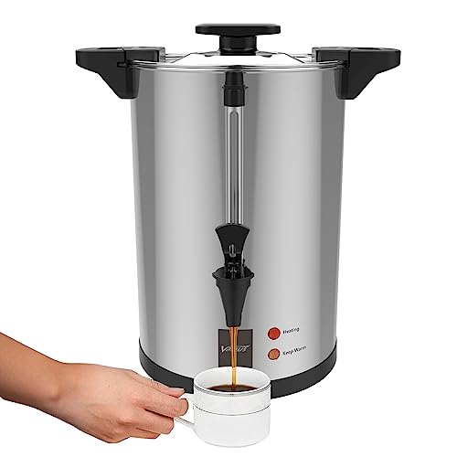 Commercial Stainless Steel Coffee Urn 110 Cup 16L Coffee Maker (110 Count)