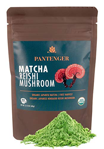 Matcha Green Tea Powder and Reishi Mushroom. 2.12 OZ (2.12 Ounce)
