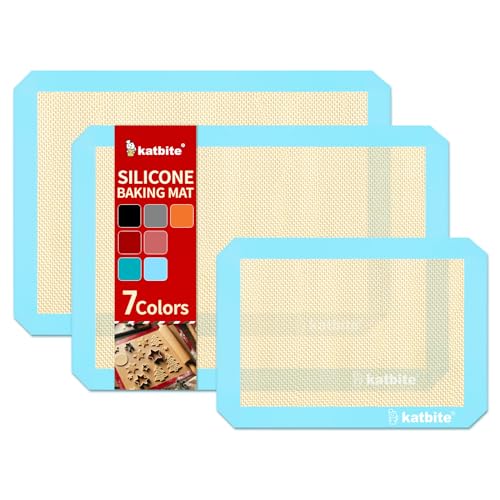 Silicone Baking Mat Set of 3 Light Blue
