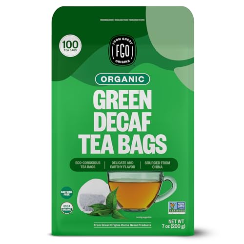 Organic Green Decaf Tea (100 Count)