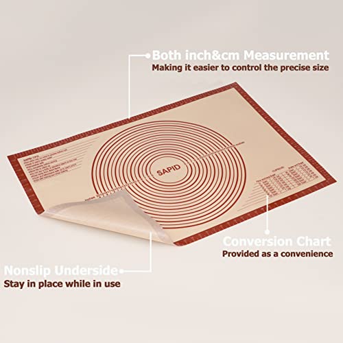 Thick Silicone Pastry Mat Baking Dough Rolling Extra Large 24" x 36"