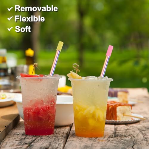 20Pcs Silicone Straw Tips (20 Count)
