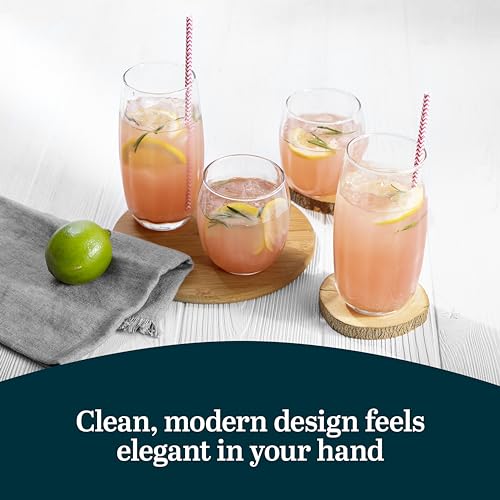 Samba Rocks and Tumbler Glass Cups Set of 16