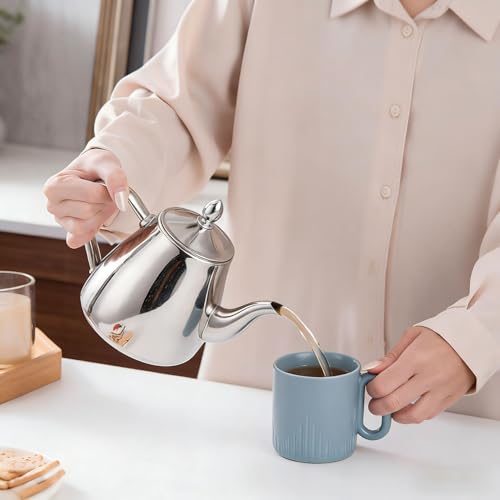 Stainless Steel Teapot Coffee Servers 1200ml