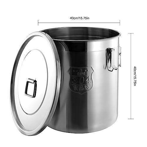 1623 OZ Stainless Steel Canister Rice Cereal Grain Storage Containers with Lid Airtight Coffee Bean Storage Milk Flour Sugar Food Storage for Home Bar Restaurant