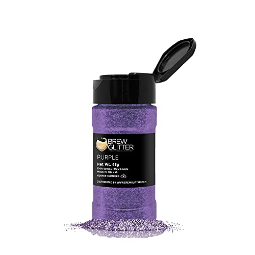 Purple BREW GLITTER Edible Glitter For Drinks