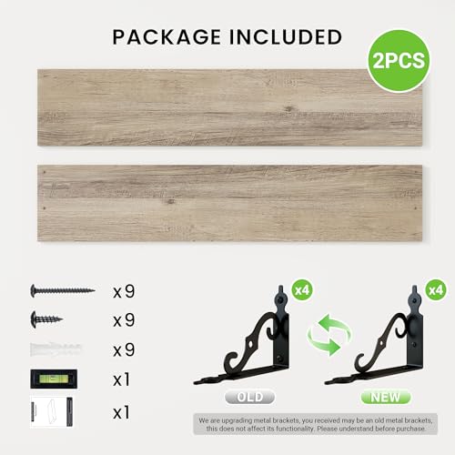 Floating Shelves for Wall Decor (2 Count)
