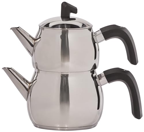 Belinay Teapot Set Silver Black (2 Count)