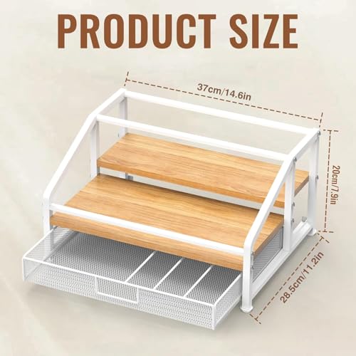 Coffee Syrup Organizer Rack