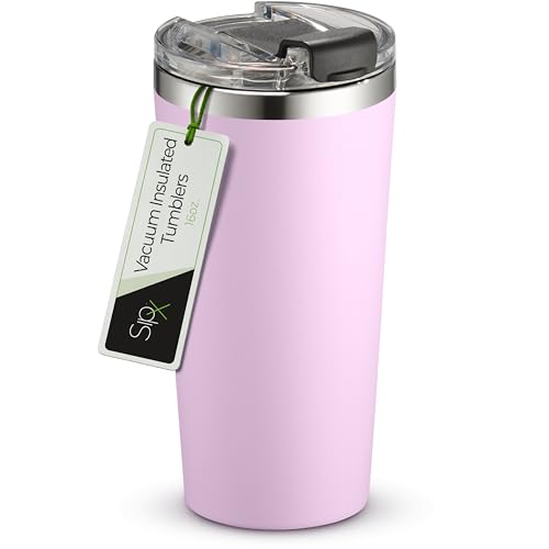 16 oz Insulated Coffee Tumbler with Leakproof Lid