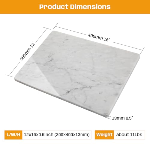 Carrara White Marble Cutting Board