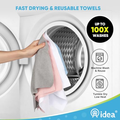 Microfiber Cleaning Cloth Roll (55 Count)
