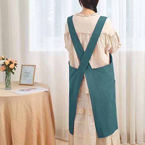 Soft Cotton Linen Apron for Women