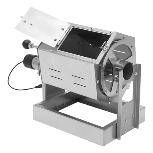 0.66 2.65lb Automatic Coffee Roaster Coffee Bean Roasting Machine Commercial Coffee Gas Roaster with Thermometer & Speed Controller Drum Type Gas Burner Require