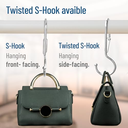 10 Pack Metal S Hooks for Hanging (10 Count)