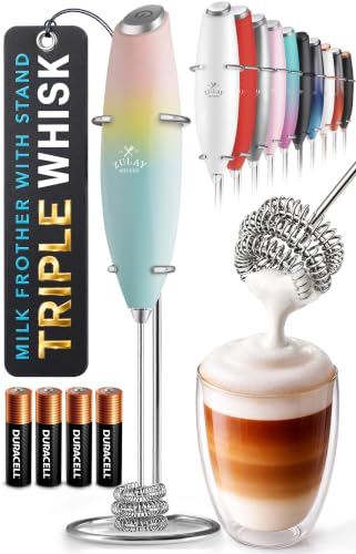 Powerful Milk Frother Wand With Duracell Batteries