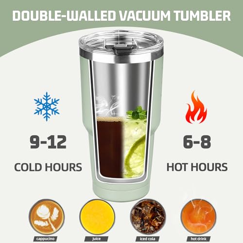 30 oz Tumbler with Lids and Straws