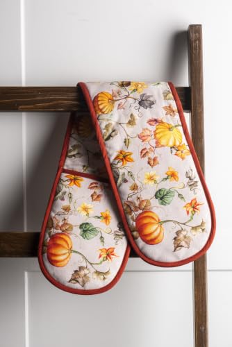 Double Oven Mitts 100% Cotton Double Oven Glove