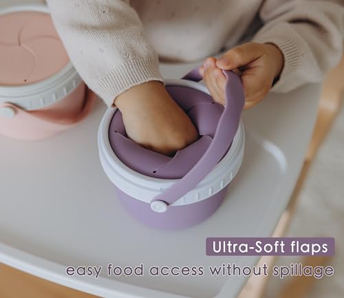 No Spill Silicone Toddler Snack Containers (12 Count)