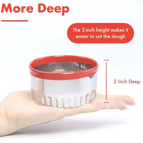 3Pcs Large Biscuit Cutter 3"