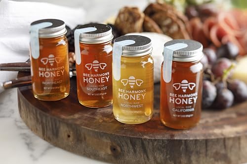Coast-to-Coast Honey Flight, Gift Set, 3 oz Jars (Pack of 4) (12 Ounce)