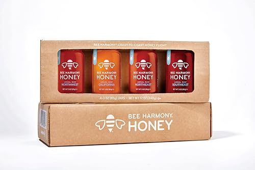 Coast-to-Coast Honey Flight, Gift Set, 3 oz Jars (Pack of 4) (12 Ounce)