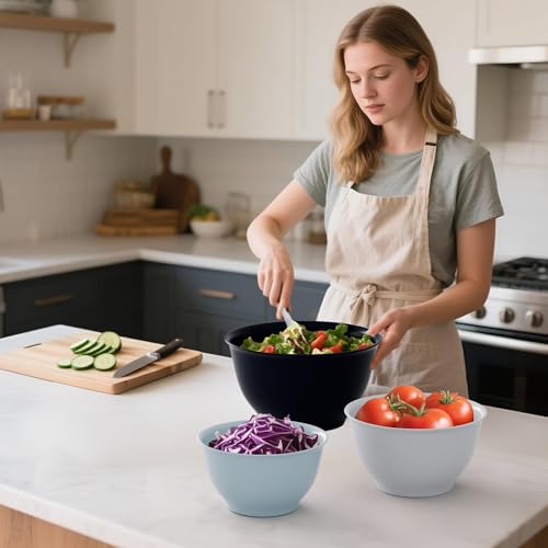 Melamine Mixing Bowl Set with Lids