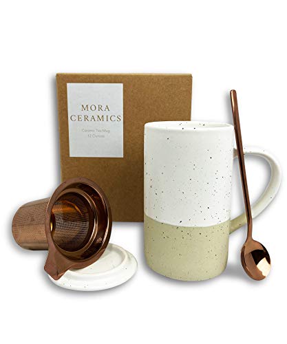 Ceramics Tea Cup with Loose Leaf Infuser
