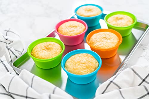 Silicone Jumbo Muffin Liners for Baking (6 Count)