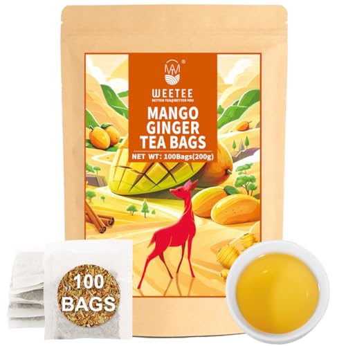 Mango Ginger Tea Bags 100ct (100 Count)
