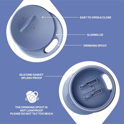 16 oz Insulated Coffee Mug with Lid and Handle