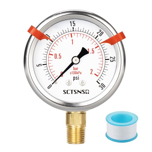 0 to 30 Psi Pressure Gauge