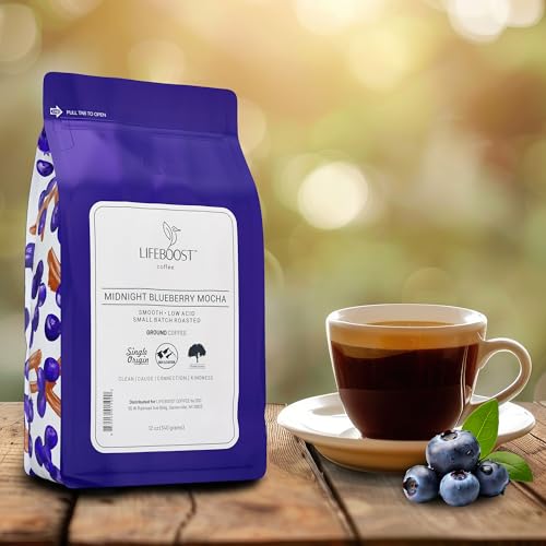 Midnight Blueberry Mocha Ground Coffee (12 Ounce)