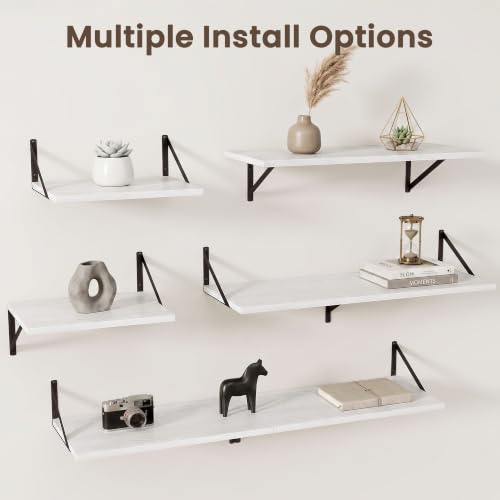 Wall Mounted Floating Shelves Set of 2 (2 Count)