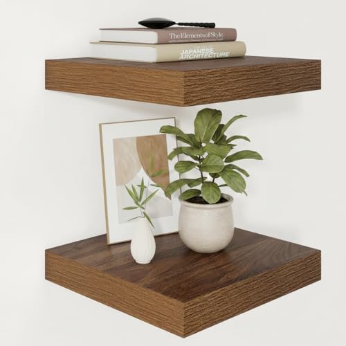 Square Floating Shelves 12x12” Set of 2 (2 Count)