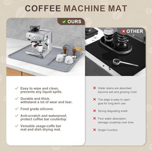 Silicone Coffee Mat with 6 Coasters (7 Count)