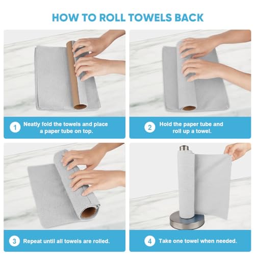 Microfiber Cleaning Cloth Roll (75 Count)