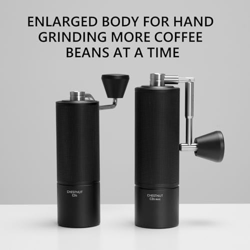 Manual Coffee Grinder Chestnut C3S Max Capacity 30g with CNC Stainless Steel Conical Burr