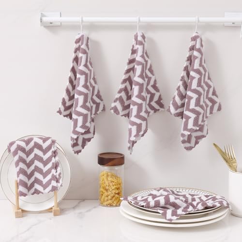 12 Pack Irregular Waves Kitchen Dish Cloths (12 Count)