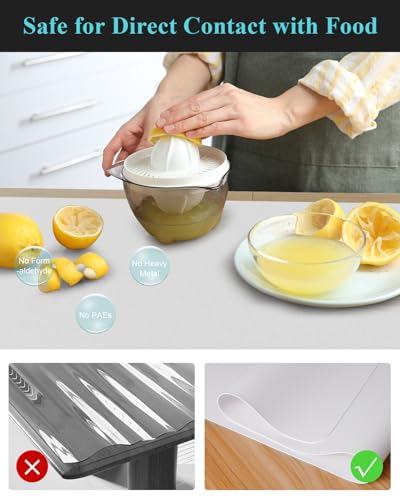 Pure White Plastic Table Cover Protector