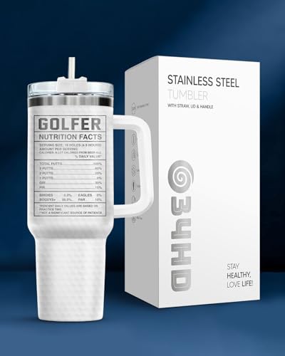 Golf Funny Dad Golfer Golfing 40 oz Tumbler with Handle