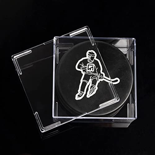 Cube Square Hockey Puck Display Cases (6 Count)