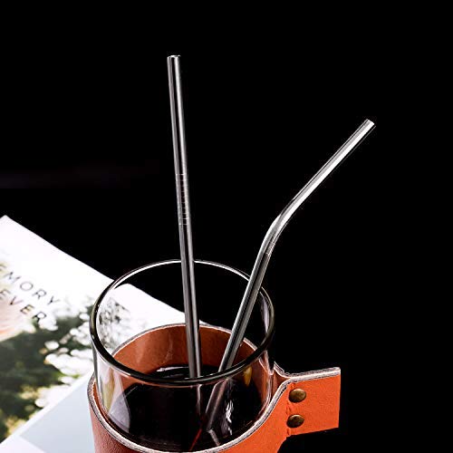 Metal Straws Stainless Steel Reusable Straws Set (4 Count)