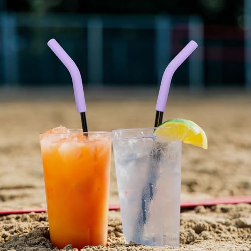 6pcs Food Grade Silicone Straw Tips (6 Count)