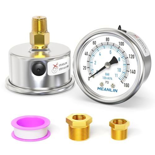 0~160Psi Dry Pressure Gauge Stainless Steel 1