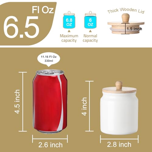 Sweejar Ceramic Kitchen Canisters (6.8 Fl Oz)