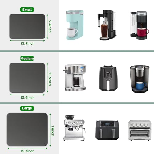Appliance Slider 360° Rolling Tray for Countertop Coffee Maker Mat