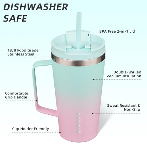 18oz Insulated Tumbler with Handle