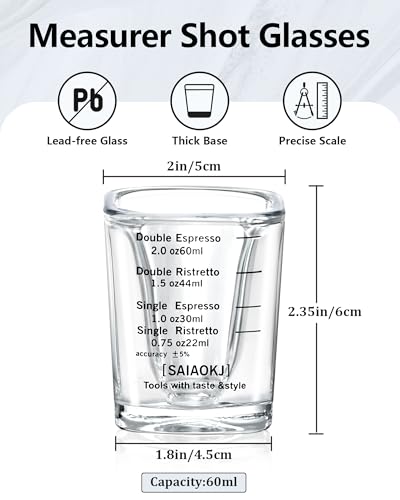 Shot Glass Measuring Cup Set (2 Count)