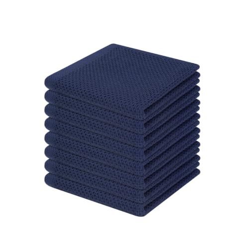 100% Cotton Waffle Weave Kitchen Dish Cloths 8 (8 Count)